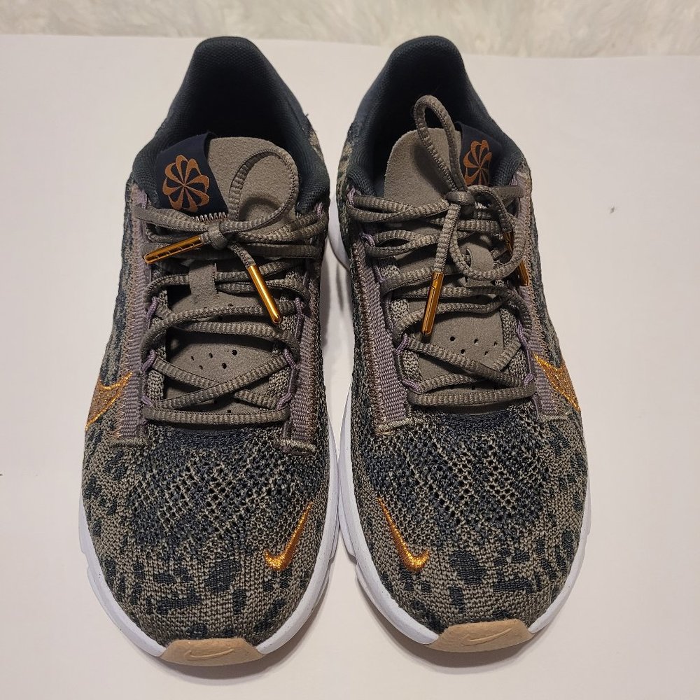 Nike SuperRep Go 3 Next Nature Flyknit Premium Animal Print Sz 6 Brown